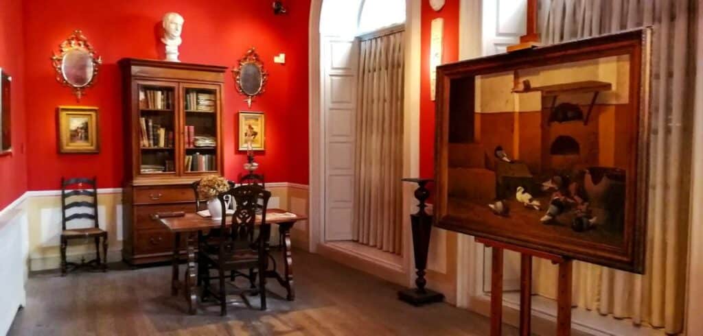 Reconstruction of a family room in the Picasso Birthplace Museum