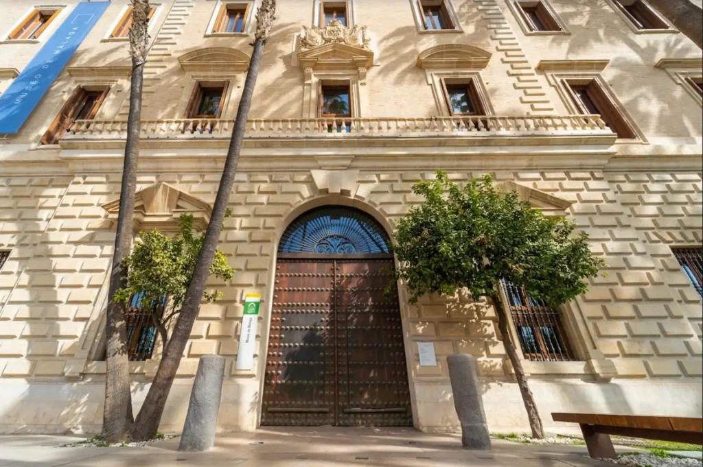 Handsome facade of the Museo de Malaga