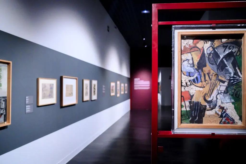 Inside one of the galleries at the Russian Museum Collection