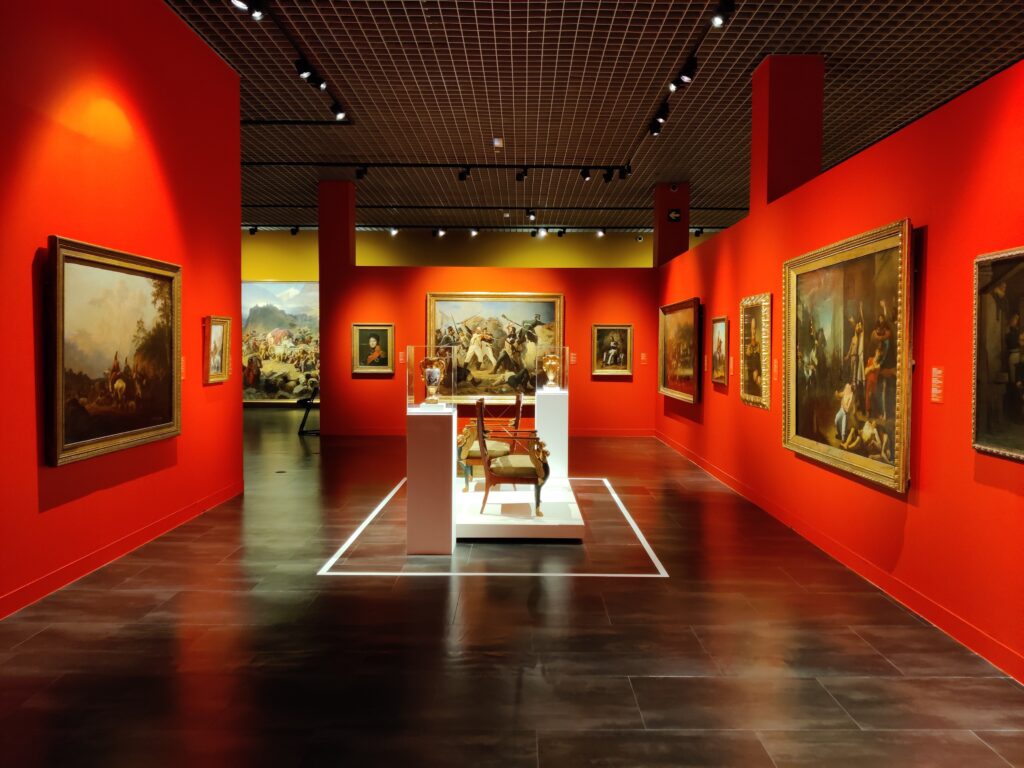 A room of paintings in the Russian Museum Collection