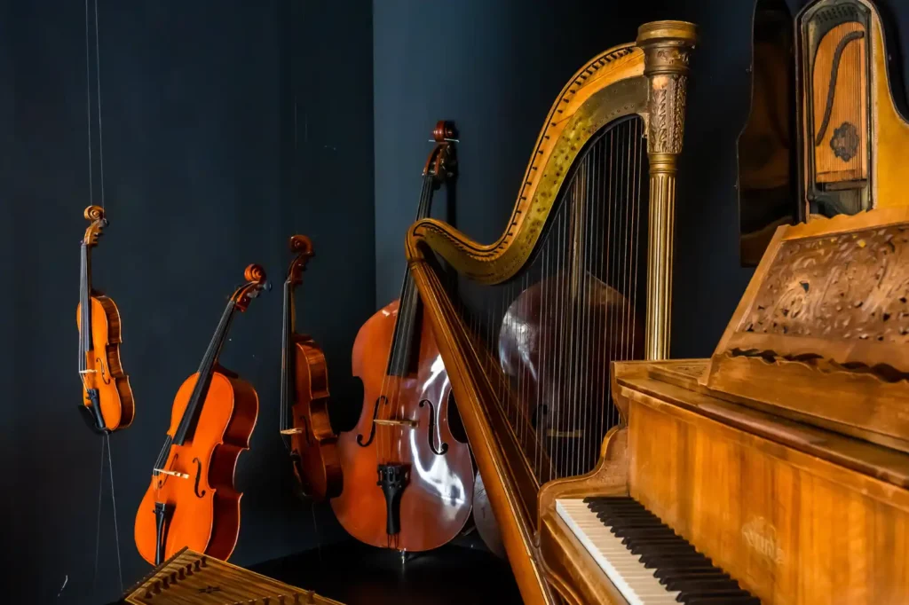 Instruments on display in MIMMA