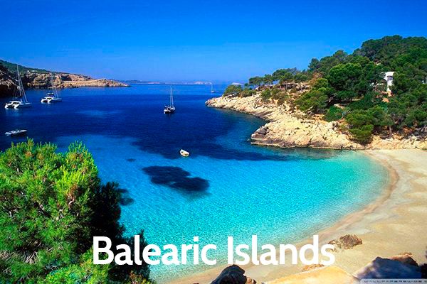 Spain Destinations. Balearic Islands