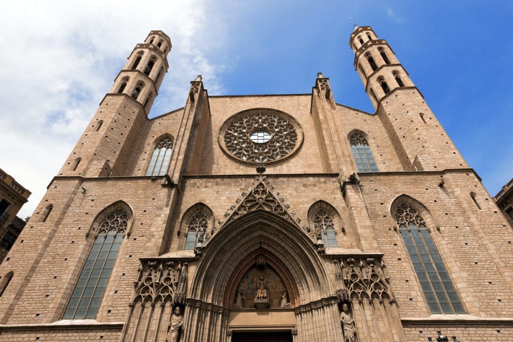 Churches in Barcelona. Santa María del Mar.