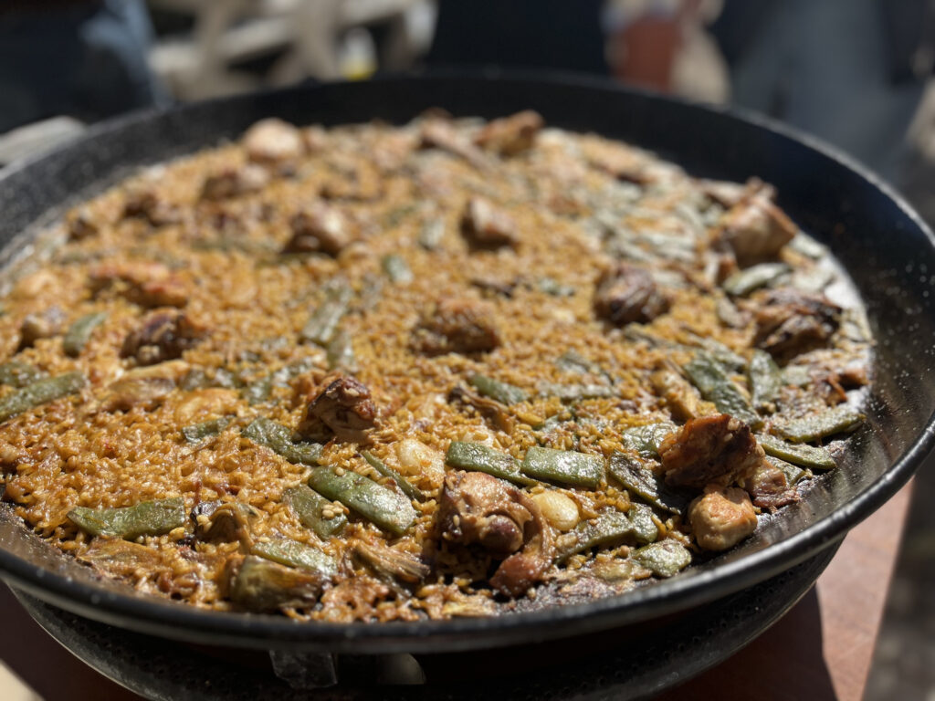 Delicious paella in Valencia, the home of paella