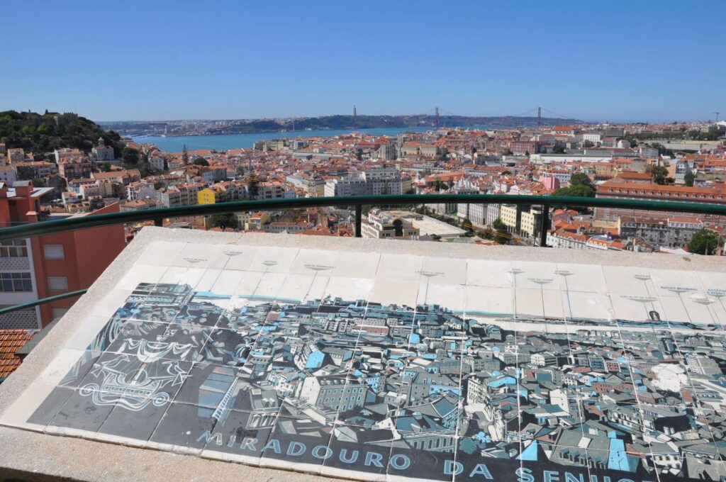 The lookout at the Miradouro da Senhora do Monte