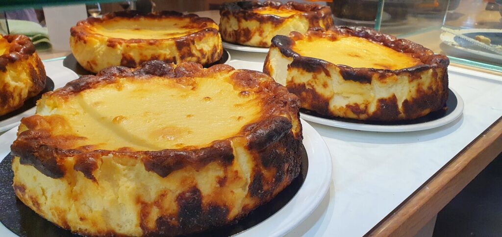 Mouthwatering! The Basque burnt cheesecake at Bar la Vina