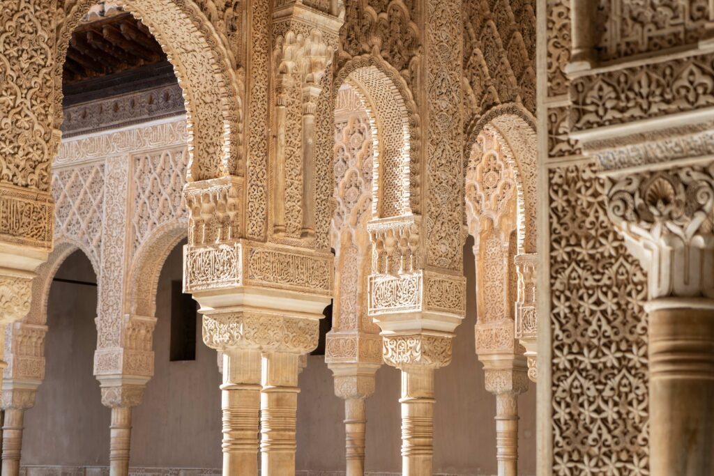 The ornate architecture of the Real Alzacar in Seville.
