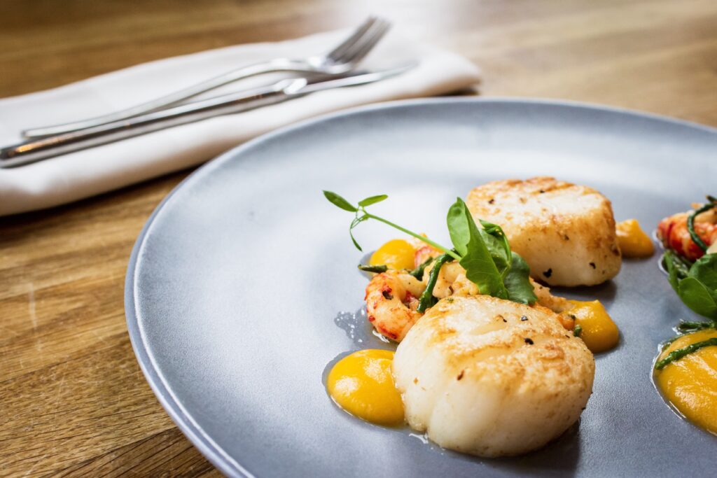 Scallops, a delicacy of Galicia, northern Spain